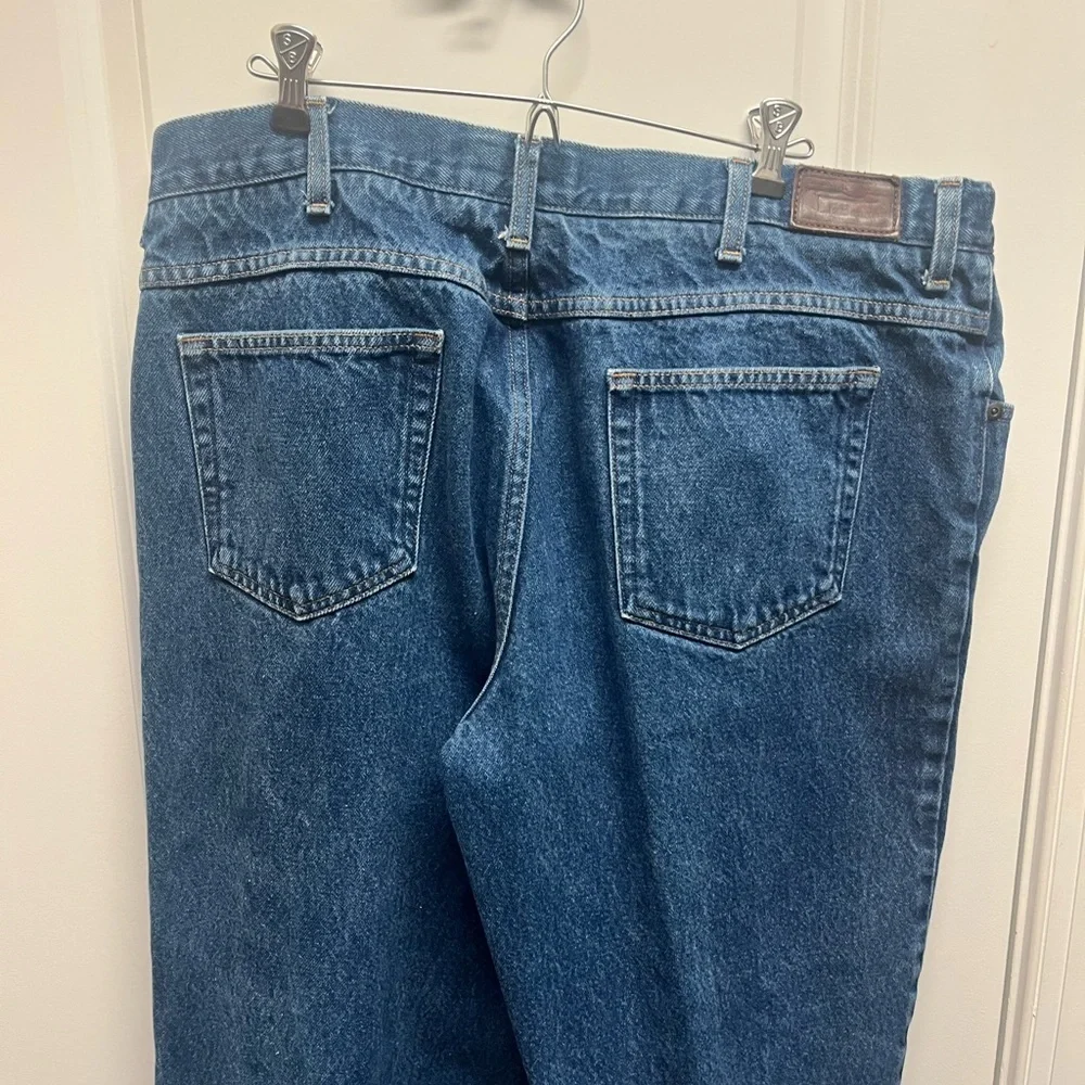 LL BEAN 250265 Mens Double L® Jeans Natural Fit Hidden Comfort Waist 38x32